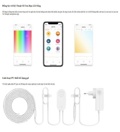 Đèn Led dây thông minh Xiaomi Yeelight Lightstrip Extension (1m nối dài)